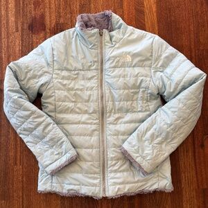 The North Face Girls 4Reversible jacket light aqua/gray